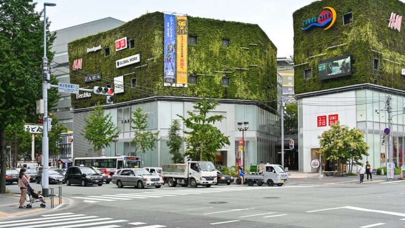 Canal city, shopping mall, Fukuoka, Japan