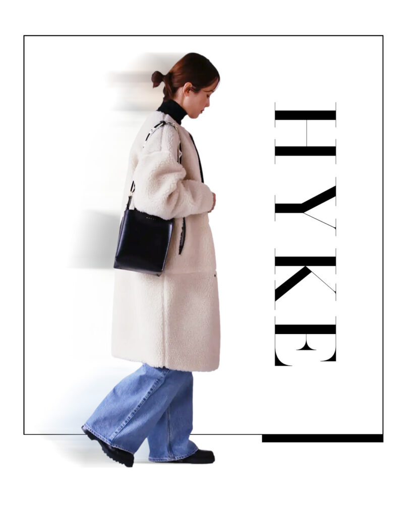 Faux Shearling Coat by Hyke Coat Trends Tokyo