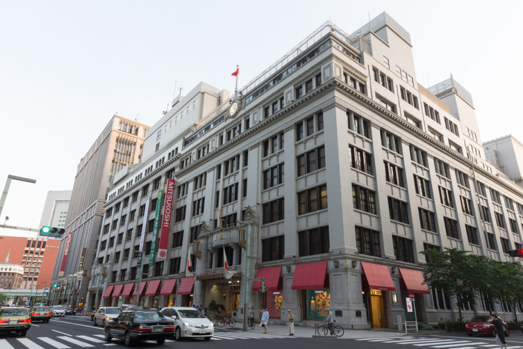 Tokyo, Japan - May 5, 2016 : General view of Nihombashi Mitsukoshi Main Store in Tokyo, Japan. Mitsukoshi, Japan's oldest surviving department store chain, the building of Mitsukoshi's main store, constructed in 1914.