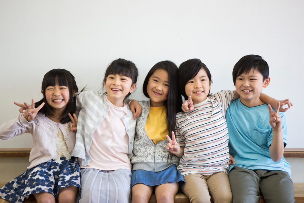 Elementary school students in the classroom