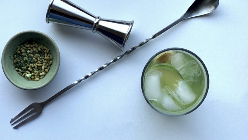 Savvy Sips- Ginger-Genmai Gin and Tonic Japanese Gin Tonic