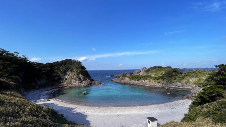 Shikinejima's Tomari Beach offers shallow, sheltered waters.